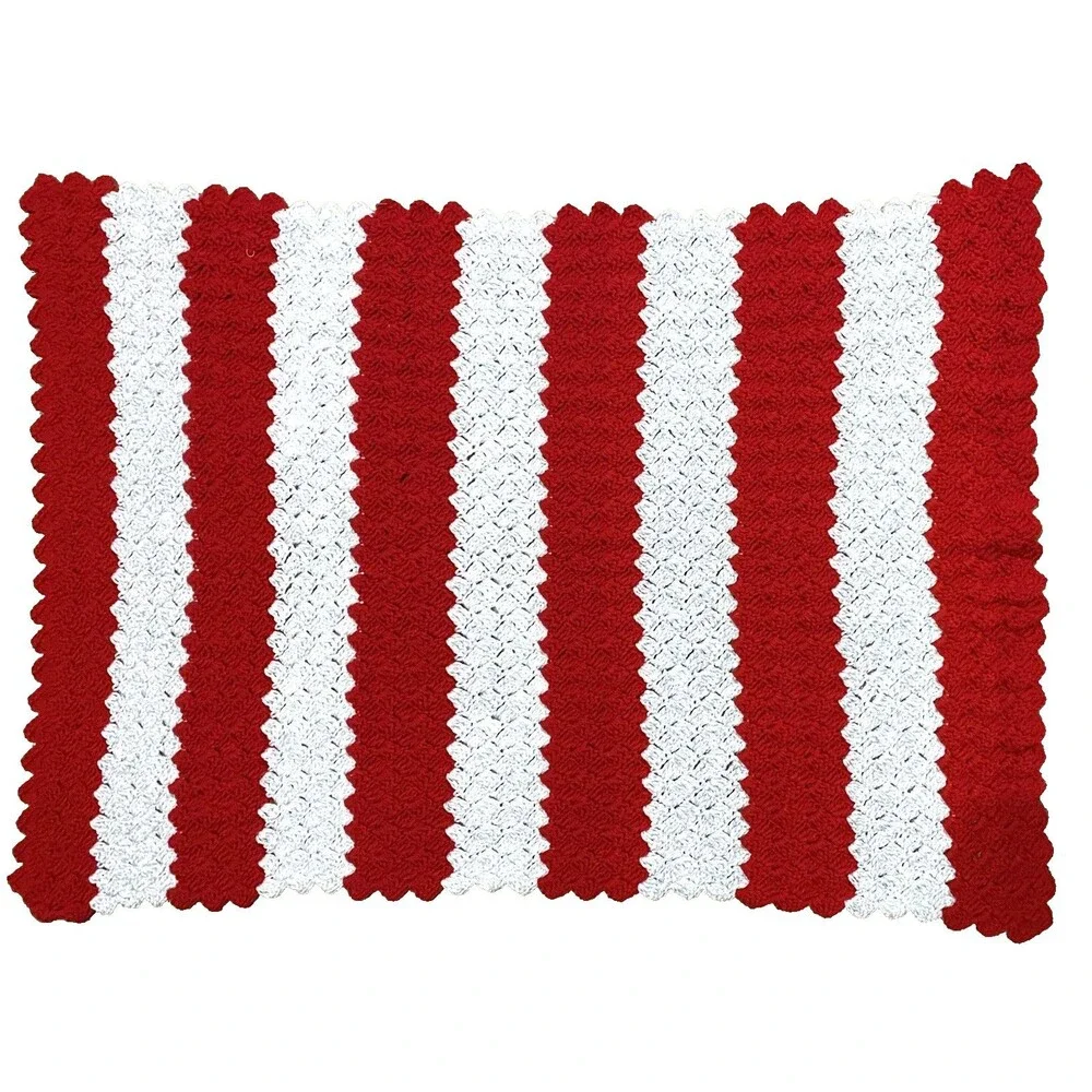 Handmade crochet striped